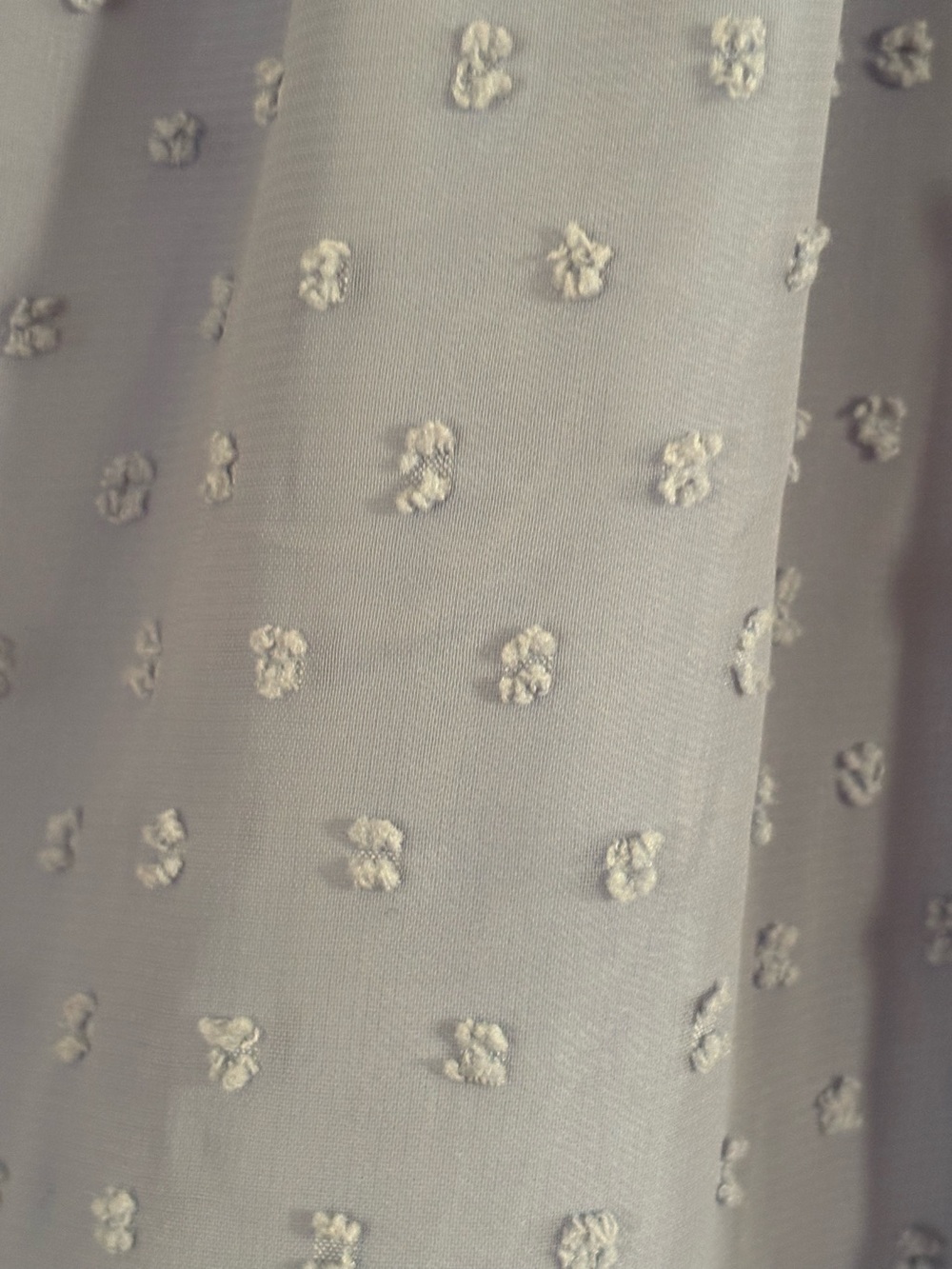 Maternity Blue Swiss Dot Smocked Bodice Midi Dress - Picture 7 of 9